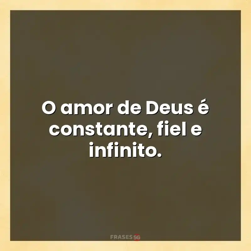 Mensagens para você: O amor de Deus é constante